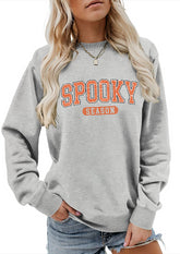 Spooky Season Graphic Crew Neck Sweatshirt